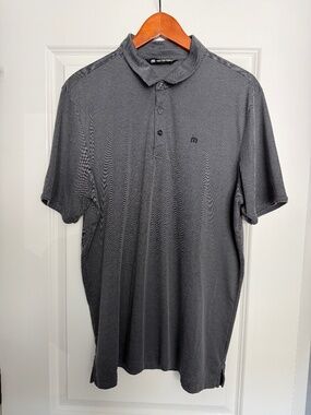 Travis Mathew Short-Sleeve Polo, Gray, XL